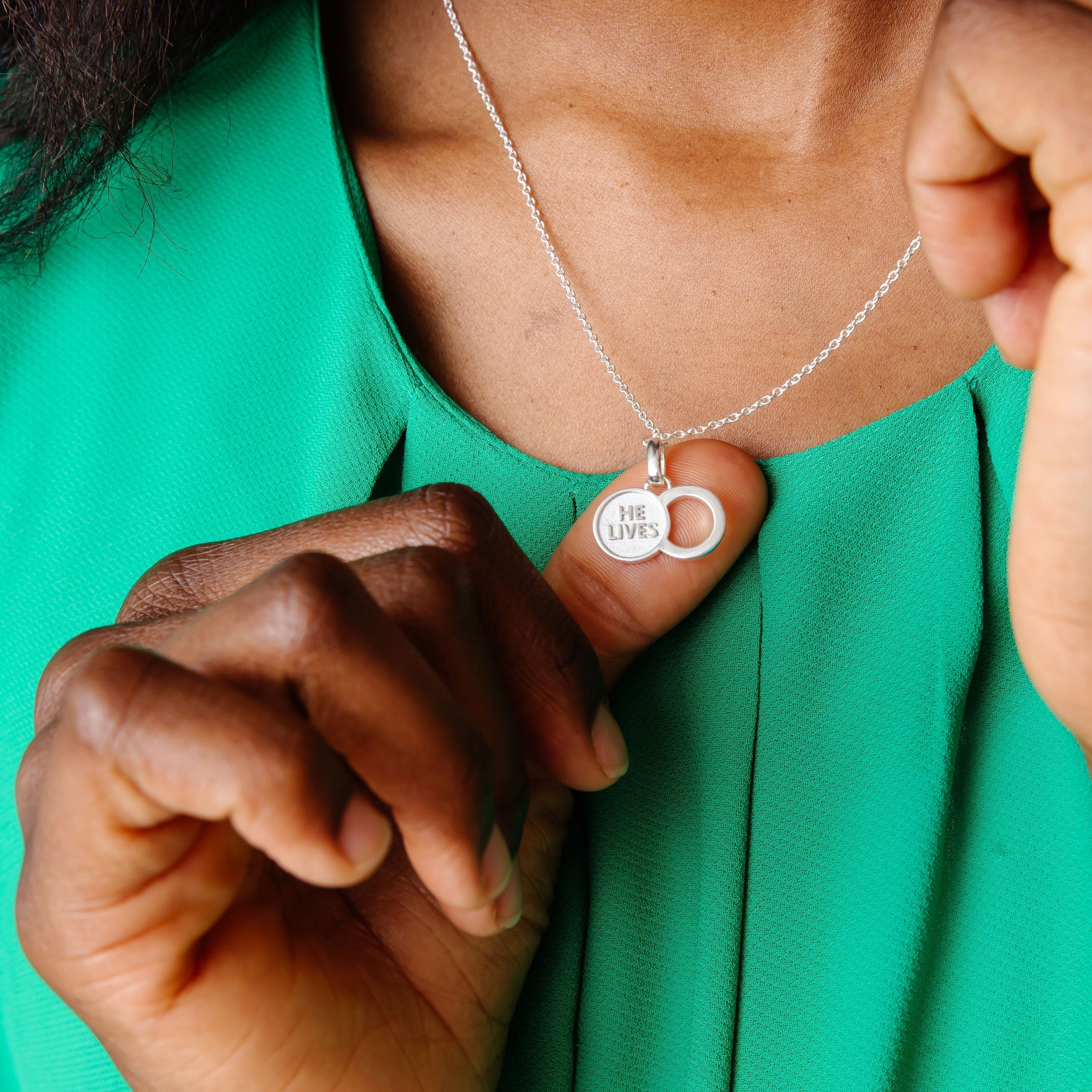 The He Lives Resurrection Pendant